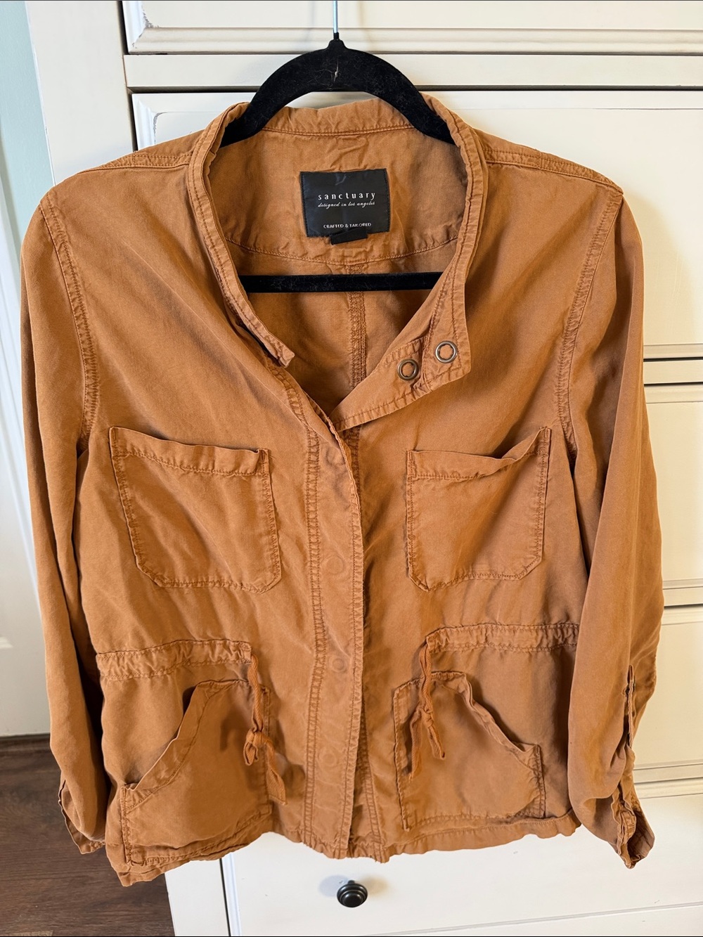 Sanctuary Women's Rust-Tan Utility Jacket